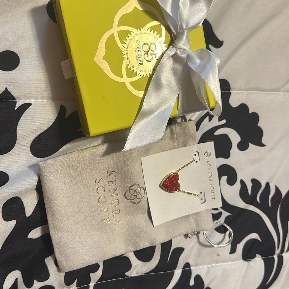 Kendra Scott Red Pendant Necklace